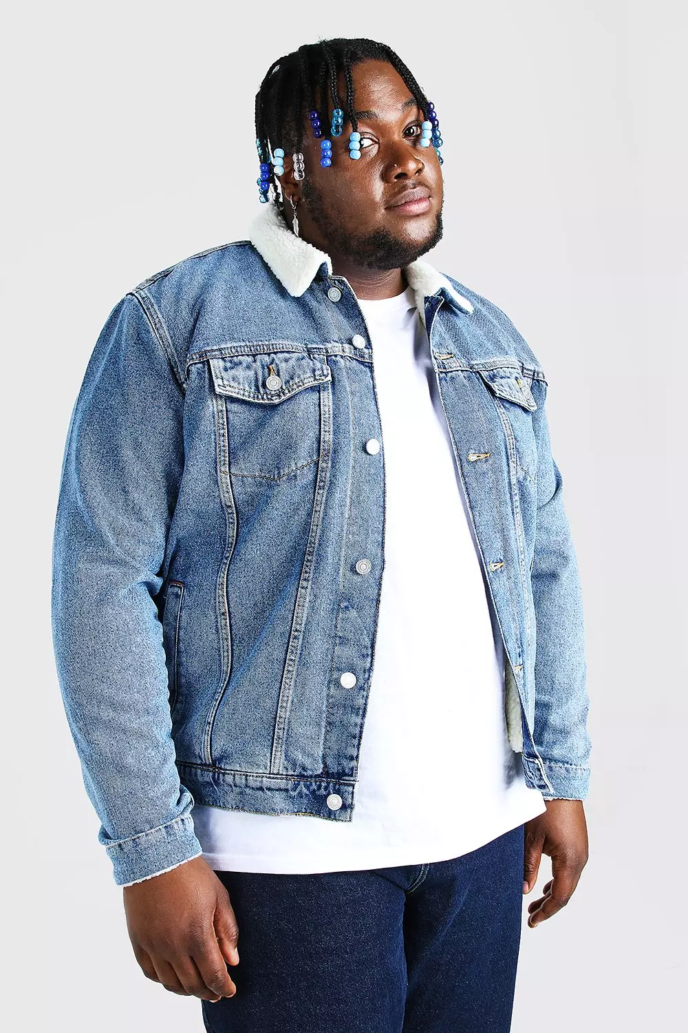 Plus size denim store jackets